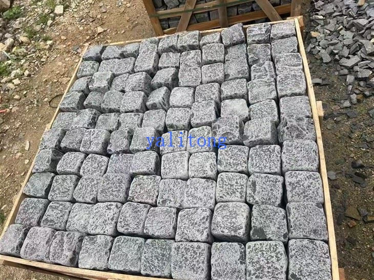 Black basalt cobbles
