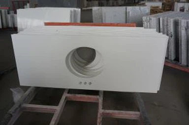 Badezimmer Weiß Quartz Vanity Top