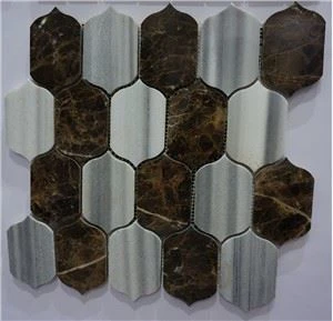 Erbstück Leinen Lotus Marmor Mosaik