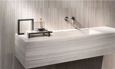 China White Wood Marmor Waschbecken Arbeitsplatte